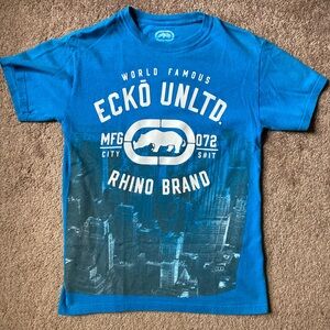 Ecko Unlimited Blue Short Sleeve Tee Urban Graphic